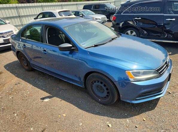 3VW267AJXGM292655 2016 VOLKSWAGEN JETTA Blue Вид спереду