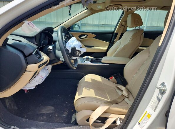 19UUB5F69MA008278 2021 ACURA TLX White Widok deski rozdzielczej
