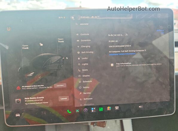 5YJ3E1EA5NF370214 2022 TESLA MODEL Black Vista de los asientos traseros