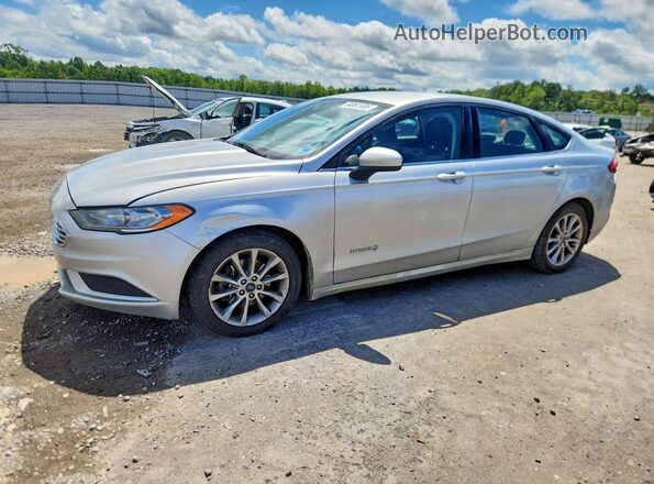 3FA6P0LU6HR381178 2017 FORD FUSION Silver Задня ліва чверть