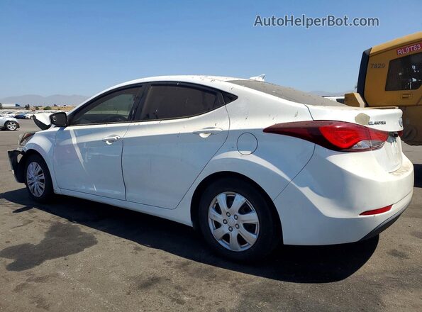 5NPDH4AE9GH772022 2016 HYUNDAI ELANTRA Белый Задняя правая четверть