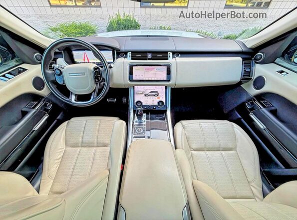 SALWV2REXJA188682 2018 LAND ROVER RANGE White Vista del cuadro de instrumentos