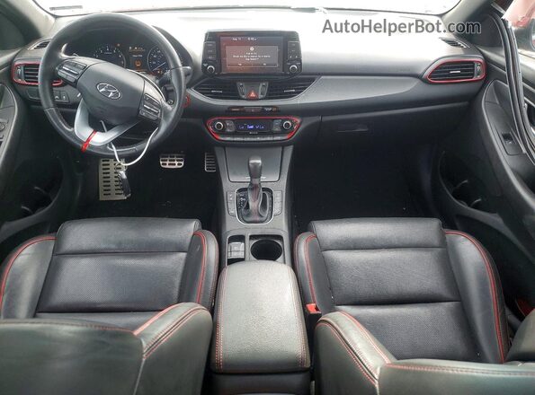 KMHH55LC7JU081768 2018 HYUNDAI ELANTRA Красный Вид щитка приборов
