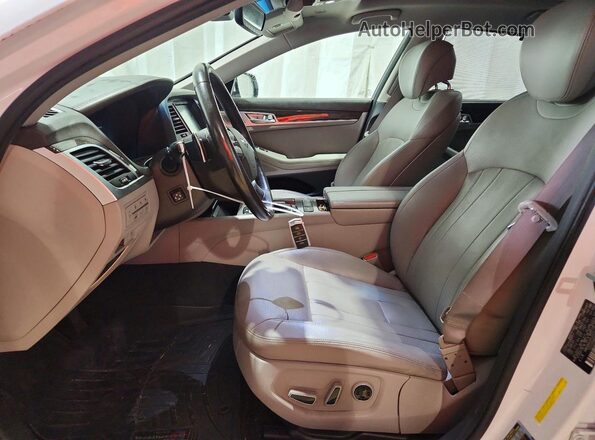 KMHGN4JE5JU251300 2018 GENESIS G80 White Առջևի վահանակի տեսք