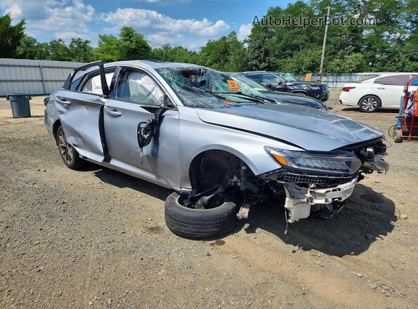 1HGCV1F55NA061127 2022 HONDA ACCORD Silver Widok z przodu