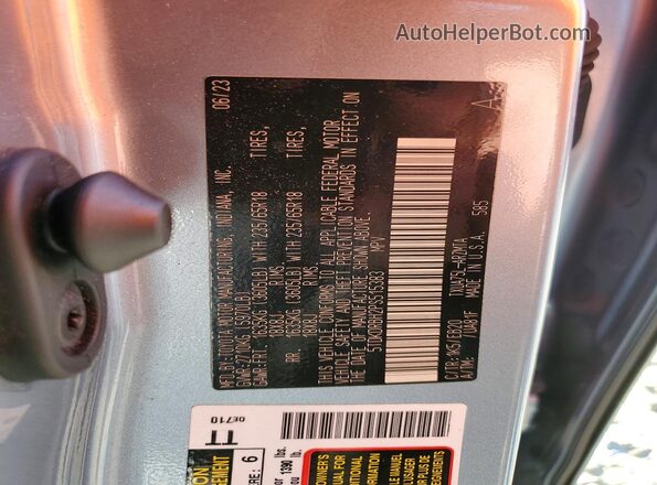 5TDKDRBH2PS515383 2023 TOYOTA HIGHLANDER Gray 360 interior view