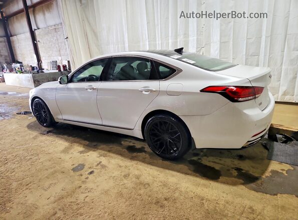 KMHGN4JE5JU251300 2018 GENESIS G80 White Հետևի աջ