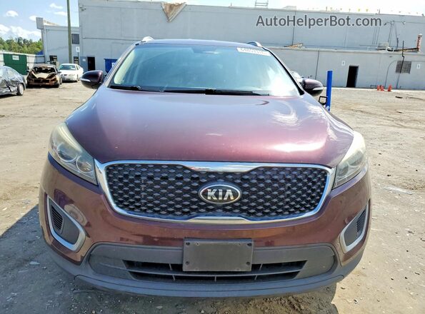 5XYPGDA50HG321540 2017 KIA SORENTO Maroon Հետևի տեսք