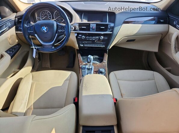 5UXWX9C59G0D67685 2016 BMW X3 Black Widok zestawu wskaźników