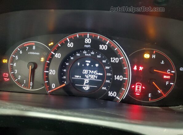 1HGCT1B32GA012433 2016 HONDA ACCORD Silver Вид задніх сидінь