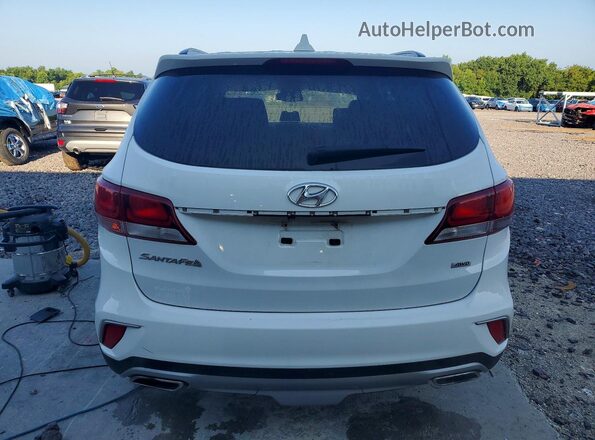 KM8SMDHF8HU223657 2017 HYUNDAI SANTA Белый Вид салона спереди
