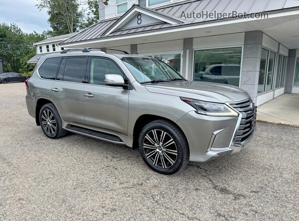 JTJHY7AX4J4261428 2018 LEXUS LX Gray Trasero izquierdo