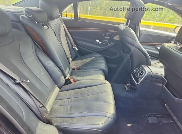 WDDUG8FB8GA239858 2016 MERCEDES-BENZ S-CLASS Black Rear interior view