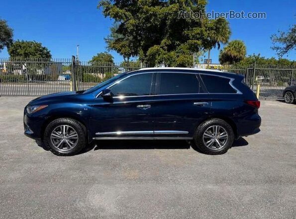 5N1DL0MM9LC538281 2020 INFINITI QX60 Blue Widok wnętrza 360 stopni