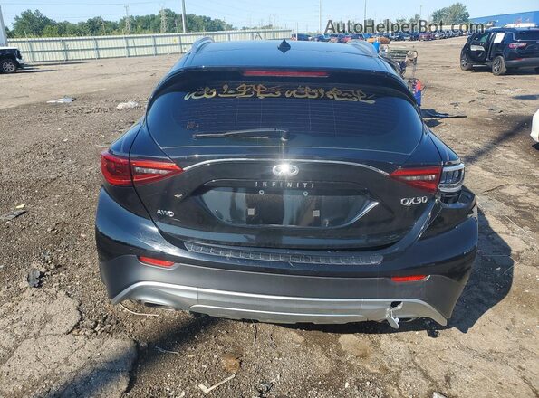 SJKCH5CR5JA005958 2018 INFINITI QX30 Black წინა სალონის ხედი