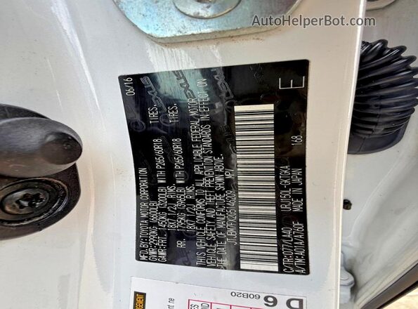 JTJBM7FX2G5146209 2016 LEXUS GX White Vista interior trasera
