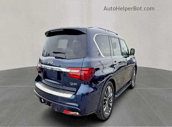 JN8AZ2NE5K9226385 2019 INFINITI QX80 Черный Передняя правая четверть