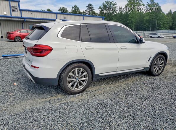 5UXTR7C54KLF25522 2019 BMW X3 Белый Передняя правая четверть