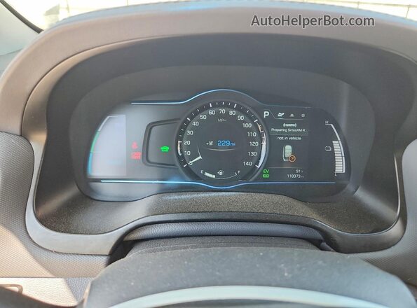 KMHC85LC6KU124614 2019 HYUNDAI IONIQ Silver უკანა სავარძლების ხედი