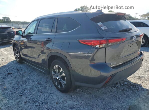 5TDGZRBH8MS528707 2021 TOYOTA HIGHLANDER Gray Rear right