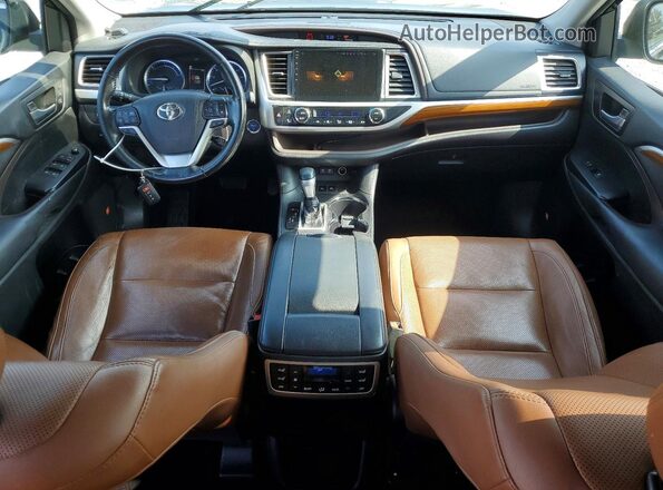 5TDDGRFH4JS046072 2018 TOYOTA HIGHLANDER Black ხელსაწყოთა პანელის ხედი