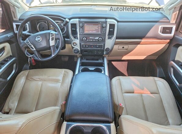 1N6BA1F48GN514954 2016 NISSAN TITAN Синий Вид щитка приборов