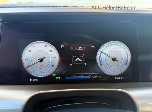 KM8J84A62PU031790 2023 HYUNDAI NEXO Silver Vista del cuadro de instrumentos