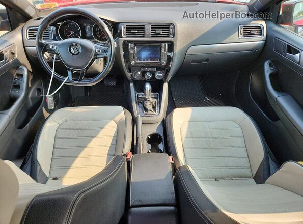 3VWD17AJXGM303354 2016 VOLKSWAGEN JETTA Красный Вид щитка приборов