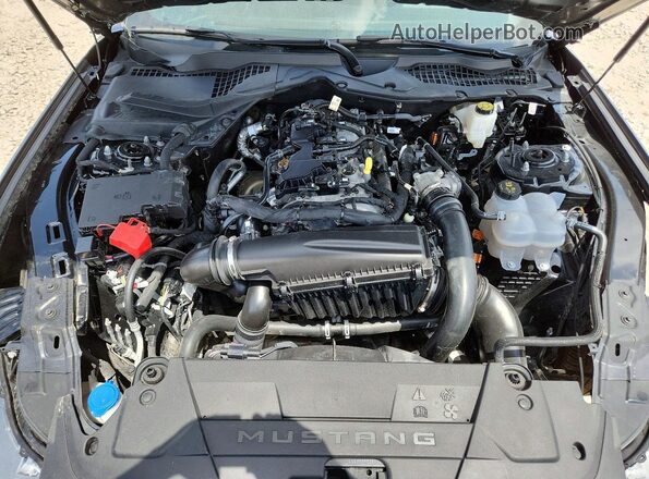 1FA6P8TH8S5121618 2025 FORD MUSTANG Black Vista del compartimento del motor
