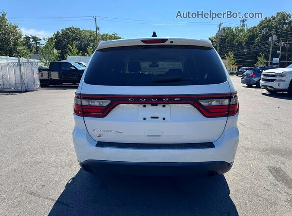 1C4RDJAG8JC462819 2018 DODGE DURANGO Белый Вид салона спереди