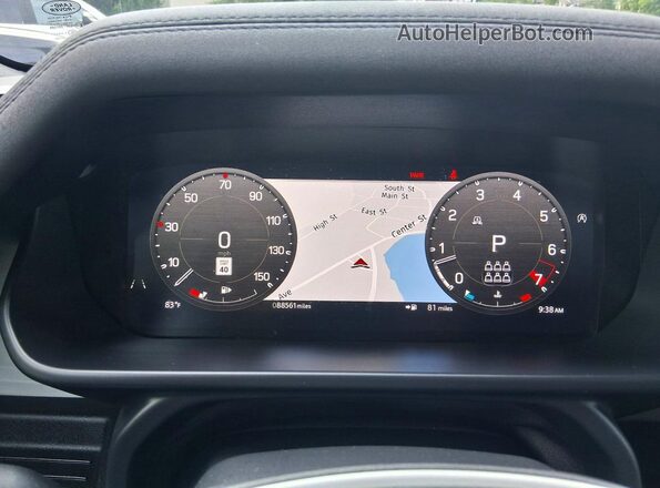 SALE2FEU3P2185201 2023 LAND ROVER DEFENDER Charcoal Vista del salpicadero