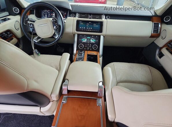 SALGS5RE1JA390129 2018 LAND ROVER RANGE White Vista del cuadro de instrumentos