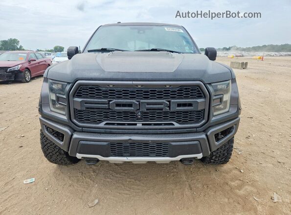 1FTFW1RGXHFA22420 2017 FORD F150 Black Вид ззаду