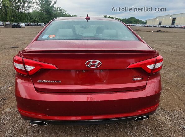 5NPE34AF8GH426829 2016 HYUNDAI SONATA Красный Вид салона спереди