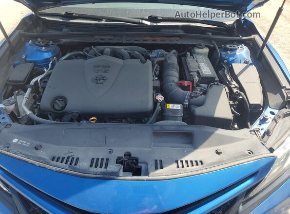 4T1BZ1HKXJU006680 2018 TOYOTA CAMRY Blue Շարժիչի բաժամունքի տեսք