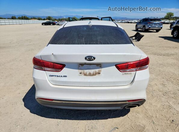 KNAGT4L34G5101006 2016 KIA OPTIMA White Вид салону спереду