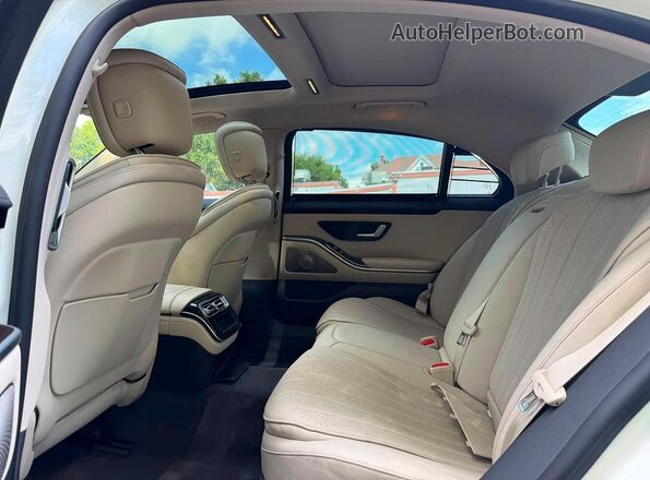 W1K6G6DB7NA071286 2022 MERCEDES-BENZ S White უკანა სავარძლების ხედი