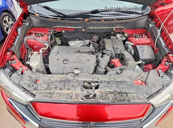 JA4AP3AU1HZ026871 2017 MITSUBISHI OUTLANDER Red VIN sticker view
