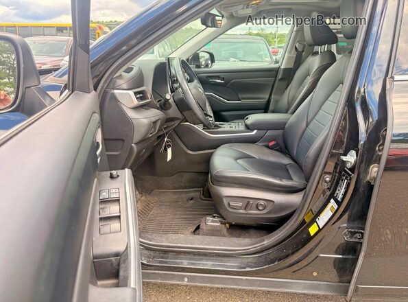 5TDGZRBHXLS002383 2020 TOYOTA HIGHLANDER Черный Вид задней части салона