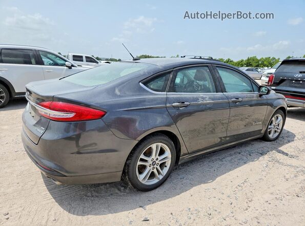 3FA6P0LU1JR197160 2018 FORD FUSION Серый Передняя правая четверть