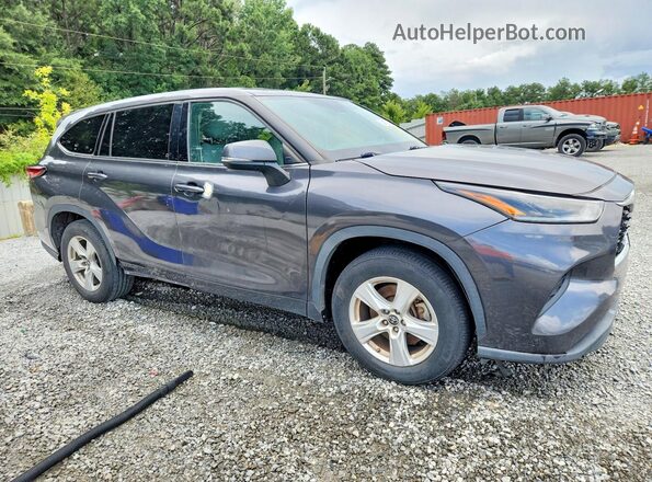 5TDCZRAH0MS534193 2021 TOYOTA HIGHLANDER Gray Front view