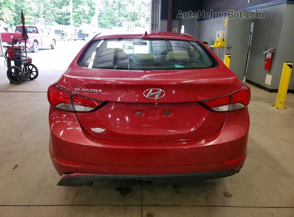 KMHDH4AE6GU517930 2016 HYUNDAI ELANTRA Burgundy Front interior view