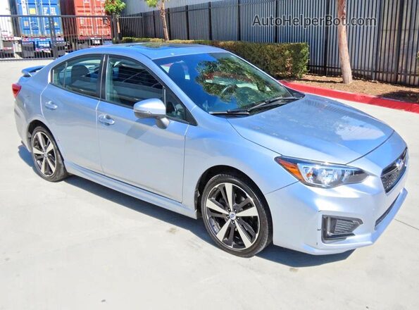 4S3GKAL65H3600781 2017 SUBARU IMPREZA Серебряный Задняя левая четверть