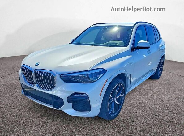 5UXCR6C57KLL23121 2019 BMW X5 White Հետևի ձախ