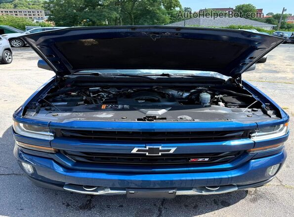 1GCVKREC8HZ243781 2017 CHEVROLET SILVERADO Blue Rear view