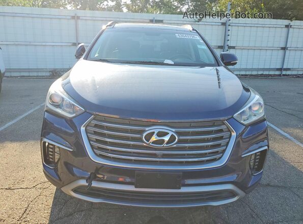 KM8SRDHF3HU207593 2017 HYUNDAI SANTA Blue Vista trasera