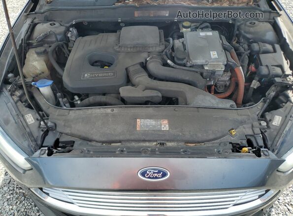 3FA6P0LU2GR204013 2016 FORD FUSION Silver Engine compartment view