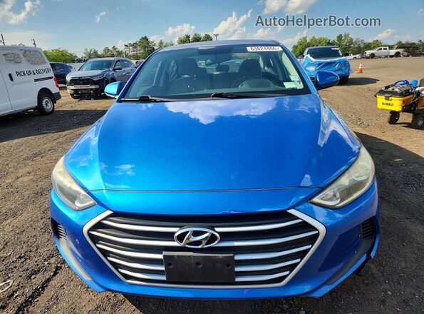 5NPD84LF1HH130238 2017 HYUNDAI ELANTRA Синий Вид сзади
