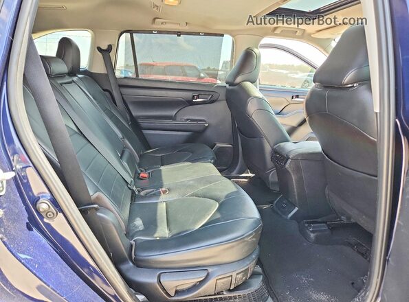 5TDGARAH0LS500214 2020 TOYOTA HIGHLANDER Blue Engine compartment view