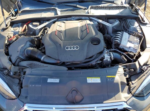 WAUC4CF55NA034715 2022 AUDI S5 Gray Engine compartment view